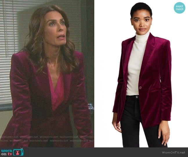 WornOnTV: Hope’s purple velvet blazer on Days of our Lives | Kristian ...