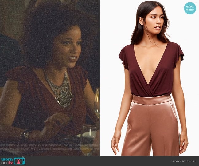 'Nuage' Bodysuit by Wilfred worn by Maia Roberts (Alisha Wainwright ) on Shadowhunters