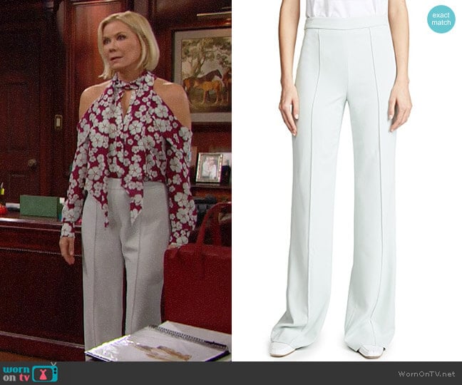 Alice + Olivia Jalisa Pants worn by Brooke Logan (Katherine Kelly Lang) on The Bold and the Beautiful