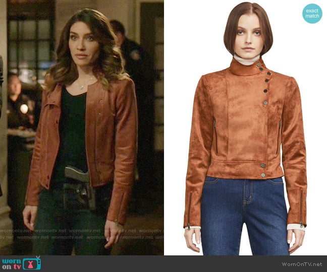 Bcbgmaxazria Hansen Jacket worn by Dinah Drake (Juliana Harkavy) on Arrow