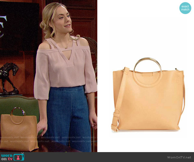 WornOnTV: Hope’s pink cutout blouse on The Bold and the Beautiful ...