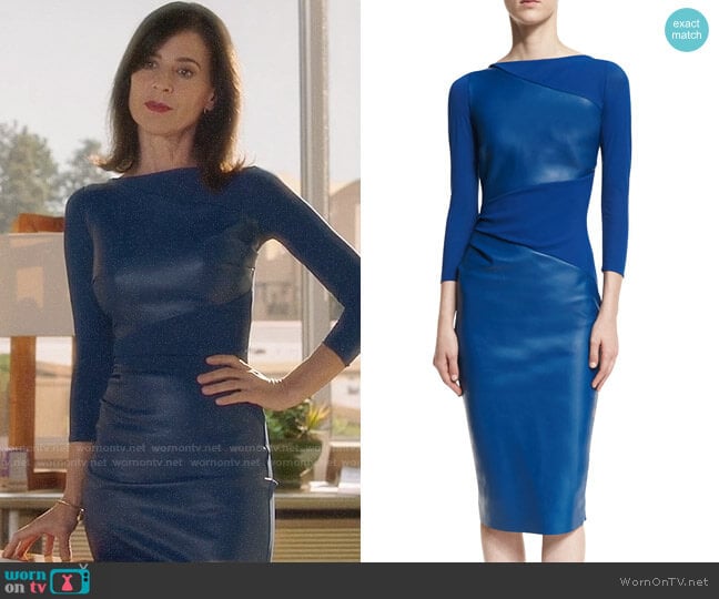 Chiara Boni La Petite Robe Malila Dress worn by Nina Devon (Perrey Reeves) on Famous in Love