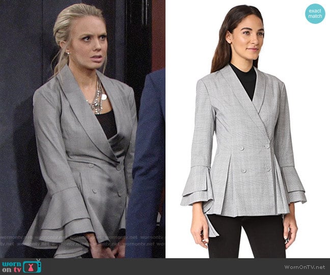 C/Meo Collective We Woke Up Blazer worn by Abby Newman (Melissa Ordway) on The Young and the Restless