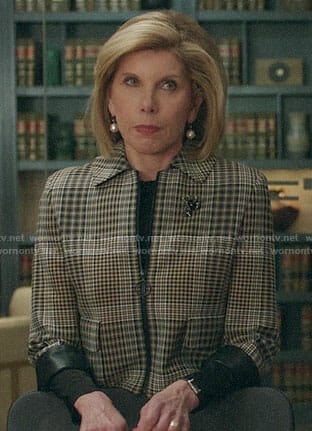 Diane's plaid jacket on The Good Fight