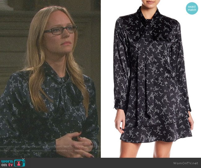 'Natalia' Dress by Equipment worn by Abigail Deveraux (Kate Mansi) on Days of our Lives