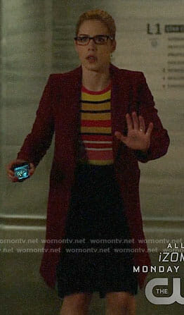 Felicity's red coat on Arrow