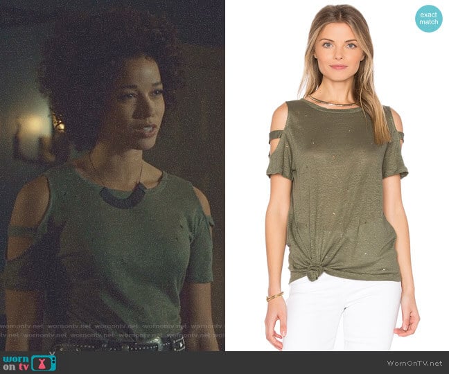 Kendall Holes Tee by Generation Love worn by Maia Roberts (Alisha Wainwright ) on Shadowhunters