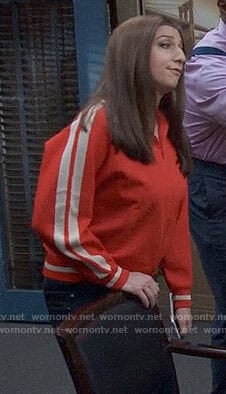 Gina’s red striped sleeve jacket on Brooklyn Nine-Nine