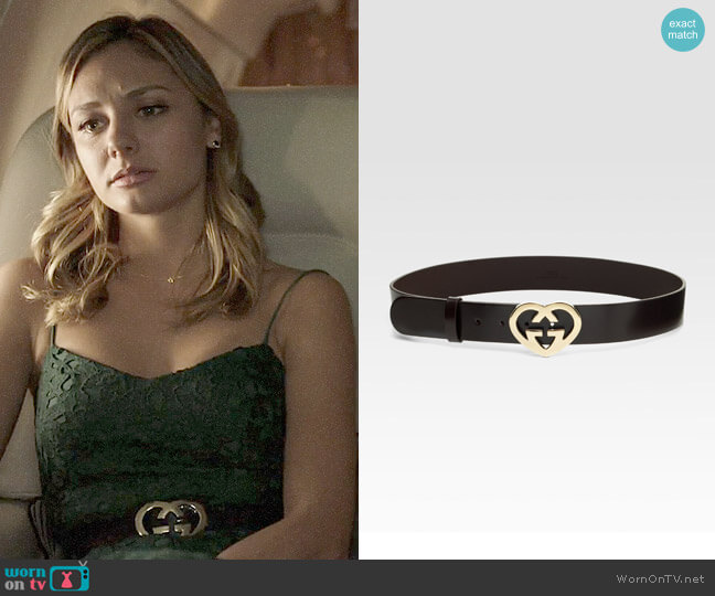 Gucci Heart Belt worn by Megan Morrison (Christine Evangelista) on The Arrangement