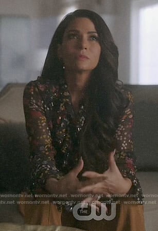 Hermione's floral blouse on Riverdale