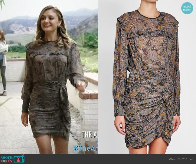 Isabel Marant Etoile Printed Dress worn by Megan Morrison (Christine Evangelista) on The Arrangement