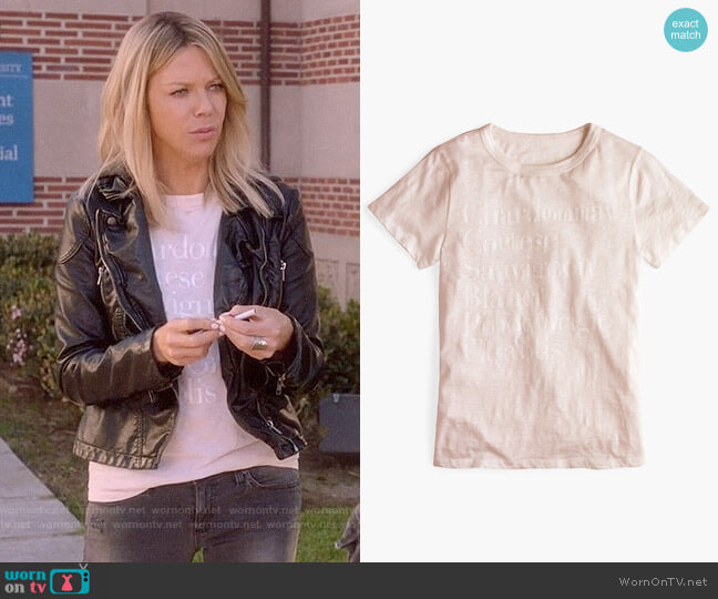 J. Crew Chardonnay T-shirt worn by Mackenzie Murphy (Kaitlin Olson) on The Mick