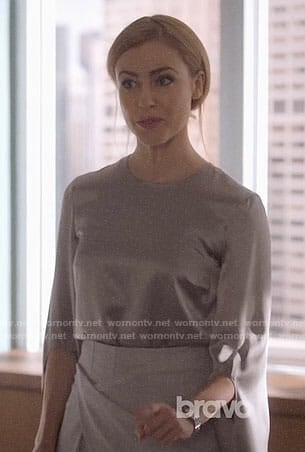 Katrina's split sleeve blouse on Suits