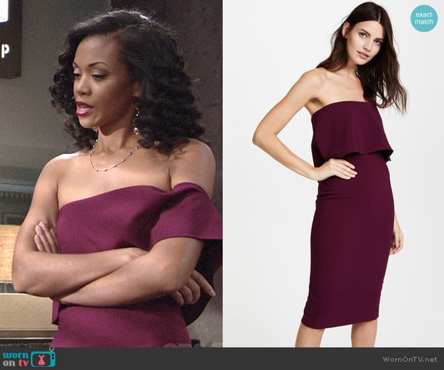 Likely Driggs Dress worn by Hilary Curtis (Mishael Morgan) on The Young and the Restless