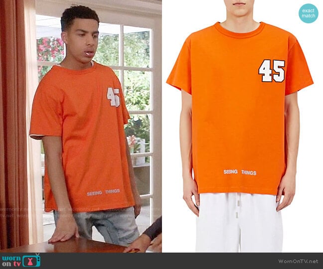 Off-White c/o Virgil Abloh Orange Pajama Style Shirt