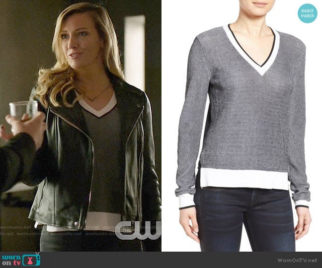 Rag & Bone Ainsley Sweater worn by Laurel Lance (Katie Cassidy) on Arrow