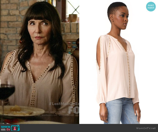 Ramy Brook Danielle Blouse worn by Gail Klostermann (Mary Steenburgen) on Last Man On Earth