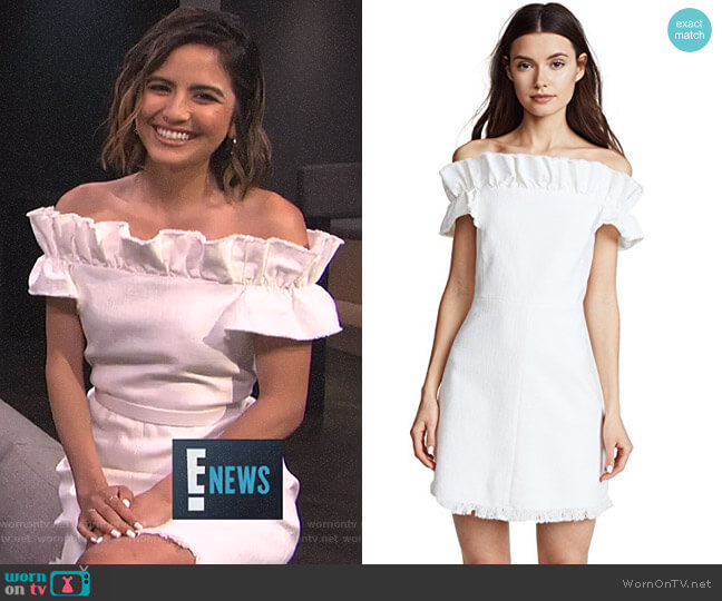 Off Shoulder Dress by Rebecca Taylor worn by Erin Lim  on E! News