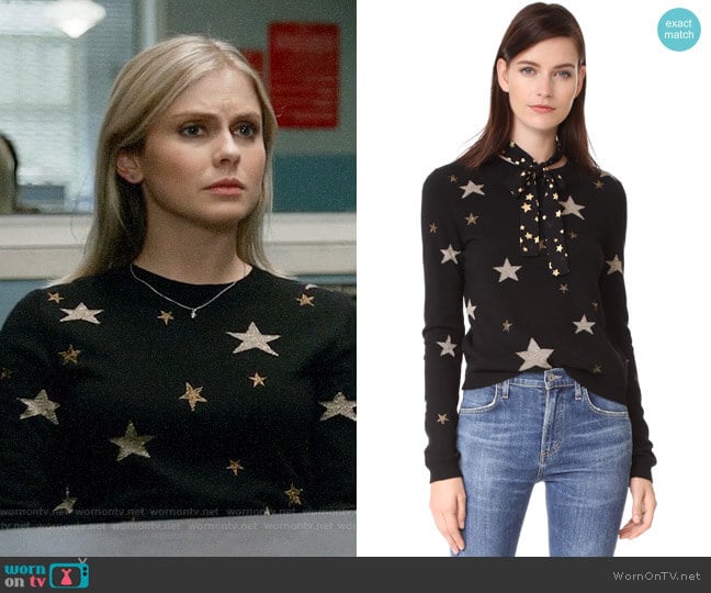 RED Valentino Star Sweater worn by Liv Moore (Rose McIver) on iZombie