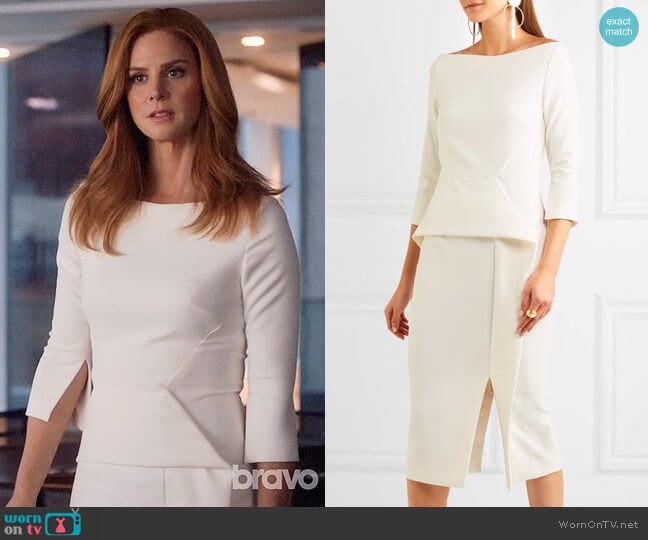 Roland Mouret Ardingly Dress worn by Donna Paulsen (Sarah Rafferty) on Suits