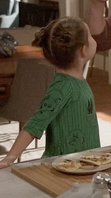 Ruth’s green fox print dress on New Girl