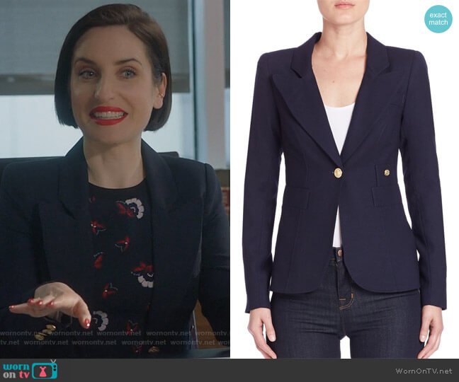 WornOnTV: Jen’s gold button cuff blazer on Life in Pieces | Zoe Lister ...