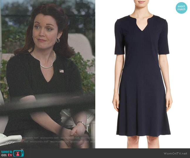 Milano Knit A-Line Dress by St. John Collection worn by Mellie Grant (Bellamy Young) on Scandal