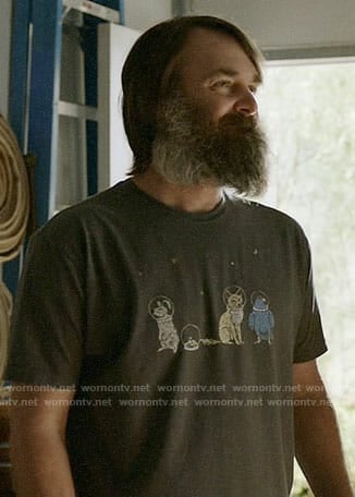 Tandy's animal astronauts t-shirt on Last Man on Earth