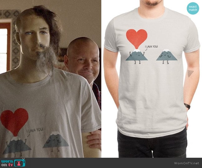 Threadless I Lava You T-shirt worn by Phil Miller (Will Forte) on Last Man On Earth