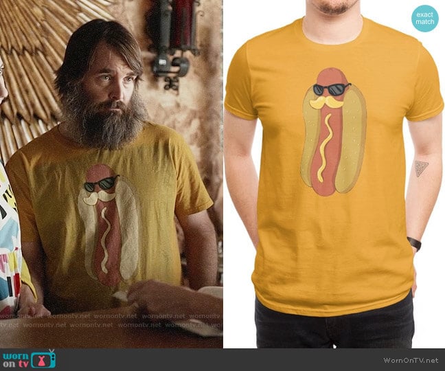 Threadless Moustardche! T-shirt worn by Phil Miller (Will Forte) on Last Man On Earth