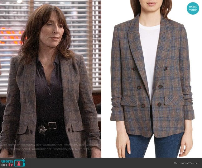 Veronica Beard Beacon Blazer worn by Randy DeLuca (Katey Sagal) on Superior Donuts