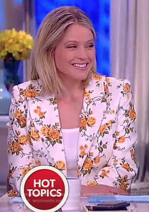 Sara's floral blazer on The View