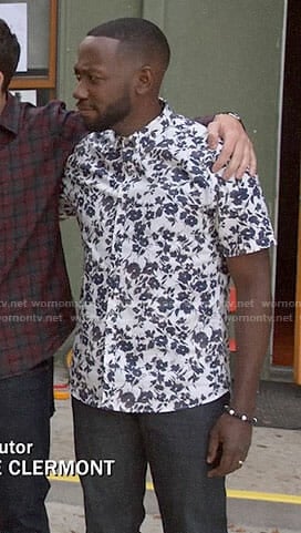 WornOnTV: Winston's white floral on Girl | Lamorne Morris | Clothes and Wardrobe from TV