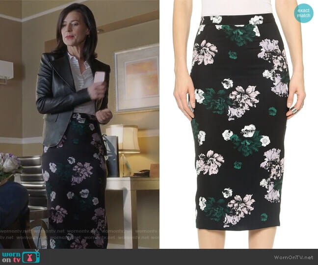 Bell Skirt by ALC worn by Nina Devon (Perrey Reeves) on Famous in Love