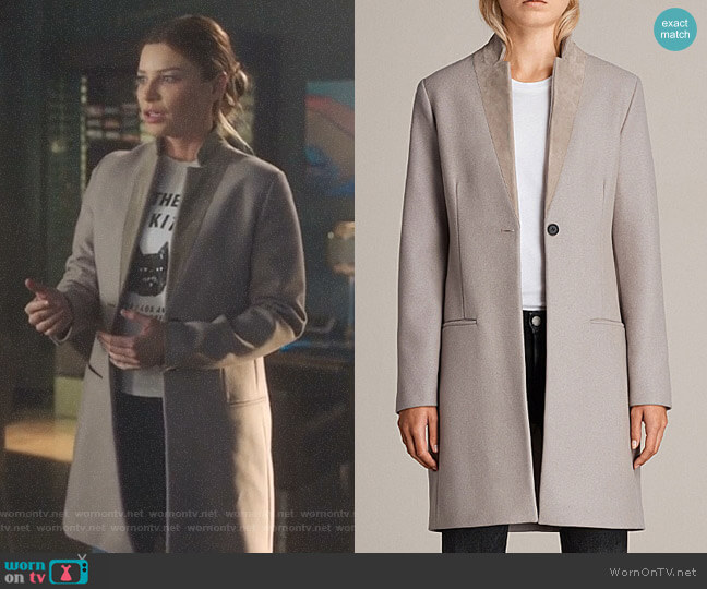 'Leni' Coat by All Saints worn by Chloe Decker (Lauren German) on Lucifer