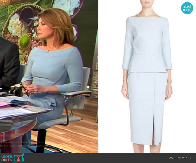 Ardingly Dress by Roland Mouret worn by Norah O'Donnell  on CBS Mornings