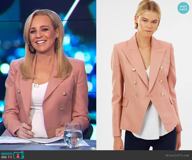 Dimmer Blazer by Camilla and Marc worn by Carrie Bickmore  on The Project