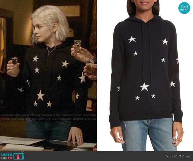 Chinti & Parker Star Cashmere Hoodie worn by Liv Moore (Rose McIver) on iZombie