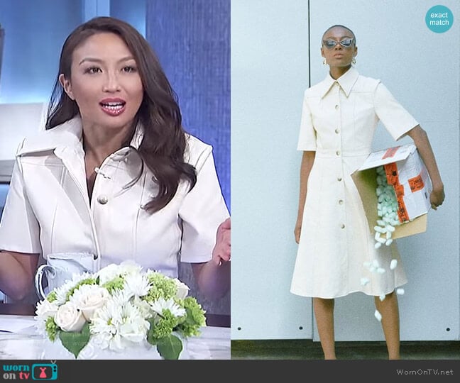 WornOnTV: Jeannie’s white button front shirtdress on The Real | Jeannie ...