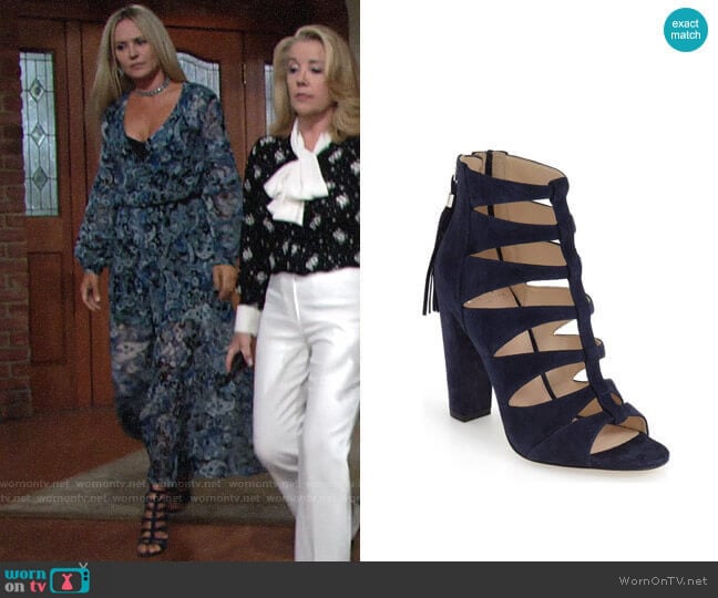 Marc Fisher LTD Hindera Sandal  worn by Sharon Newman (Sharon Case) on The Young and the Restless