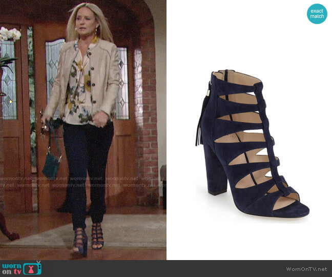Marc Fisher LTD Hindera Sandal  worn by Sharon Collins (Sharon Case) on The Young & the Restless