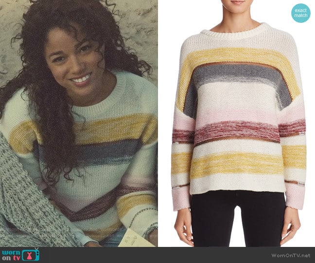 Daphne Stripe Sweater by Rails worn by Maia Roberts (Alisha Wainwright ) on Shadowhunters