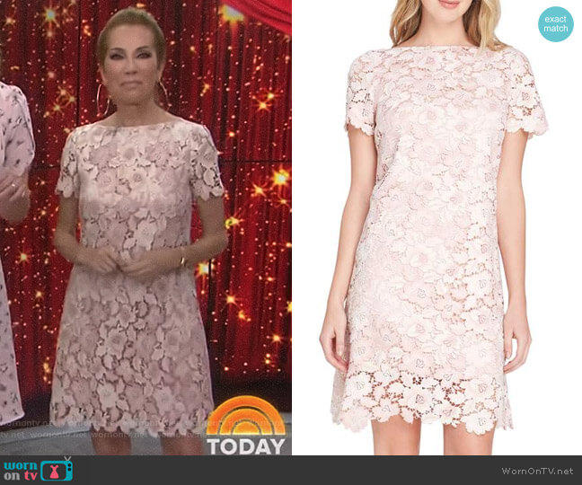 Lace Sheath Dress by Tahari ASL worn by Kathie Lee Gifford on Today