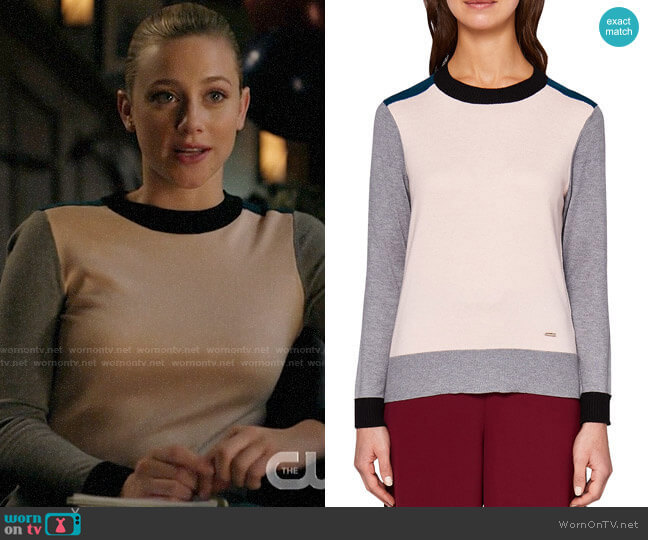 Ted Baker Avrilyn Sweater worn by Betty Cooper (Lili Reinhart) on Riverdale