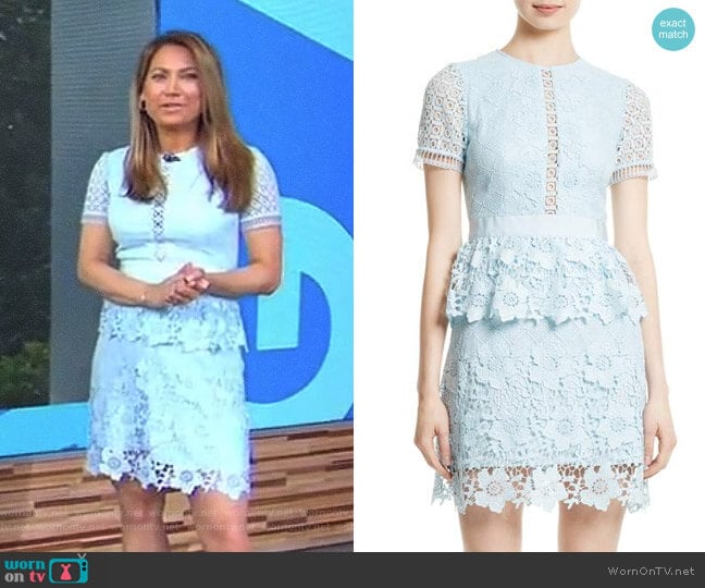 'Dixa' Dress by Ted Baker worn by Ginger Zee on Good Morning America