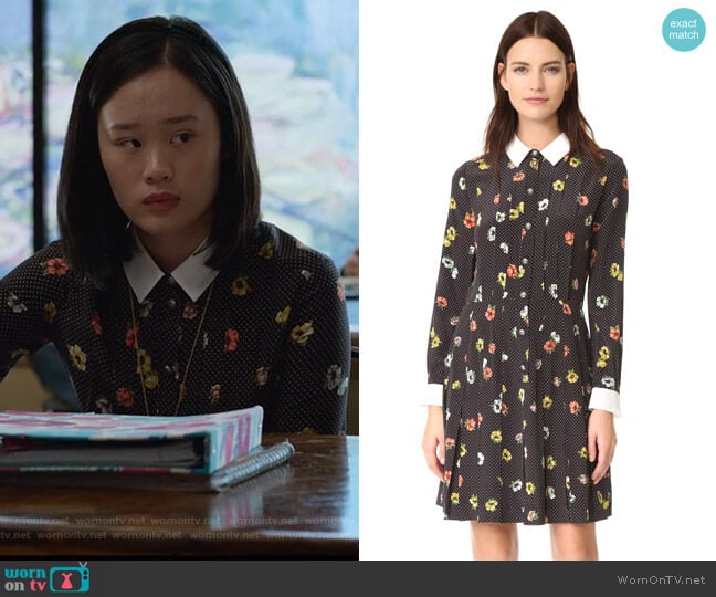 Camelia Dots Dress by The Kooples worn by Courtney Crimsen (Michele Selene Ang) on 13 Reasons Why