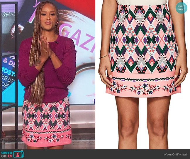 Sharja Crepe Miniskirt by Vivetta worn by Eve on The Talk