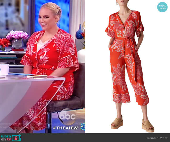 Kamma Palmyra Print Jumpsuit by Whistles worn by Meghan McCain on The View