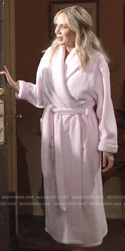 Abby’s pink robe on The Young and the Restless