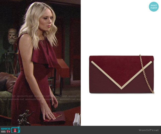 Aldo Varina Clutch worn by Abby Newman (Melissa Ordway) on The Young and the Restless